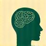 Ein Icon, das ein Gehirn mit Wellen oder Stresslinien zeigt, symbolisiert ein Stress-Level Assessment.
