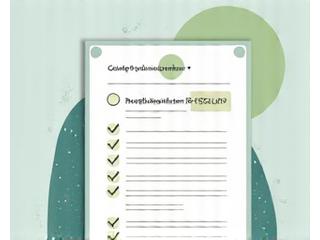 Cover einer Schlaf-Checkliste